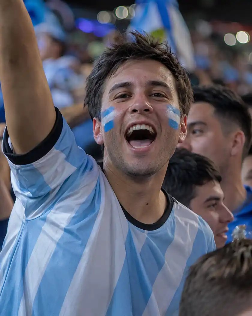 Argentina prompt example - Argentina Fan Portrait