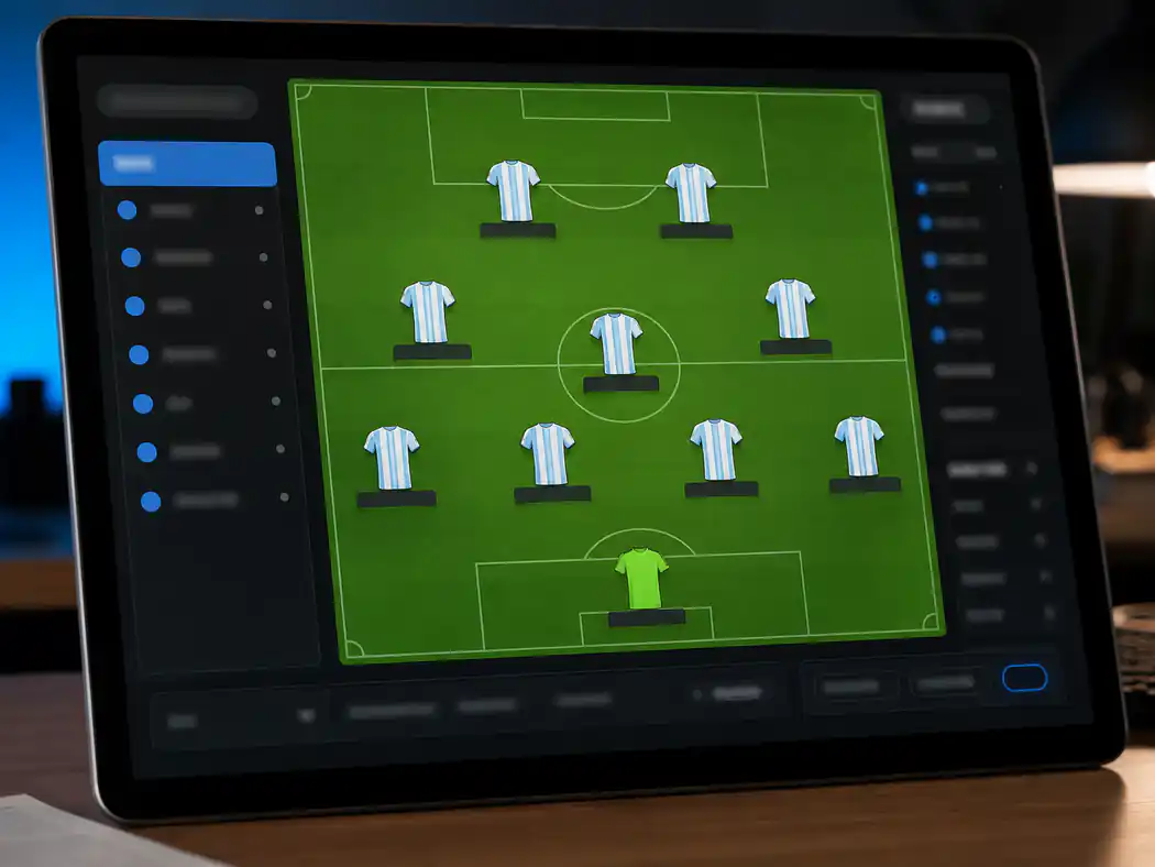 Argentina prompt example - Lineup Card
