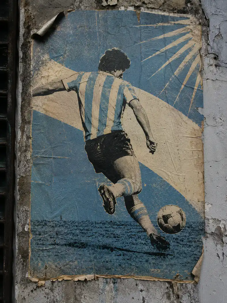 Argentina prompt example - Retro 1970s Poster