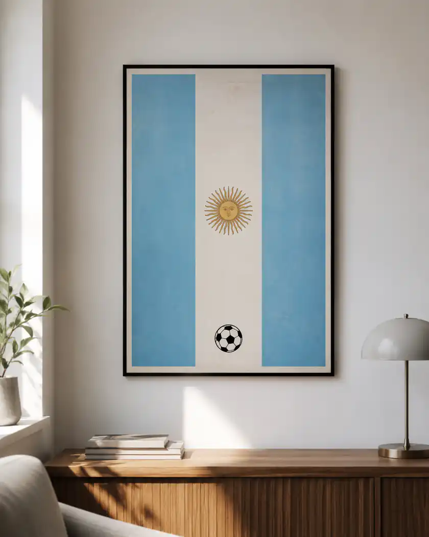 Argentina prompt example - Minimalist Poster