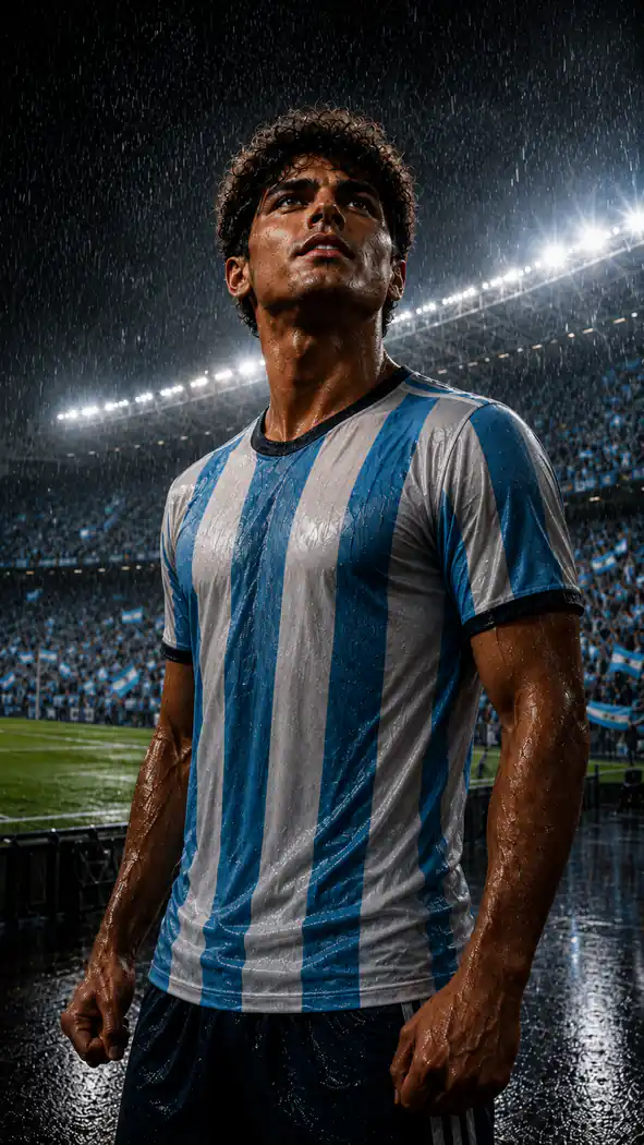 Argentina Rain Match Warrior Prompt example