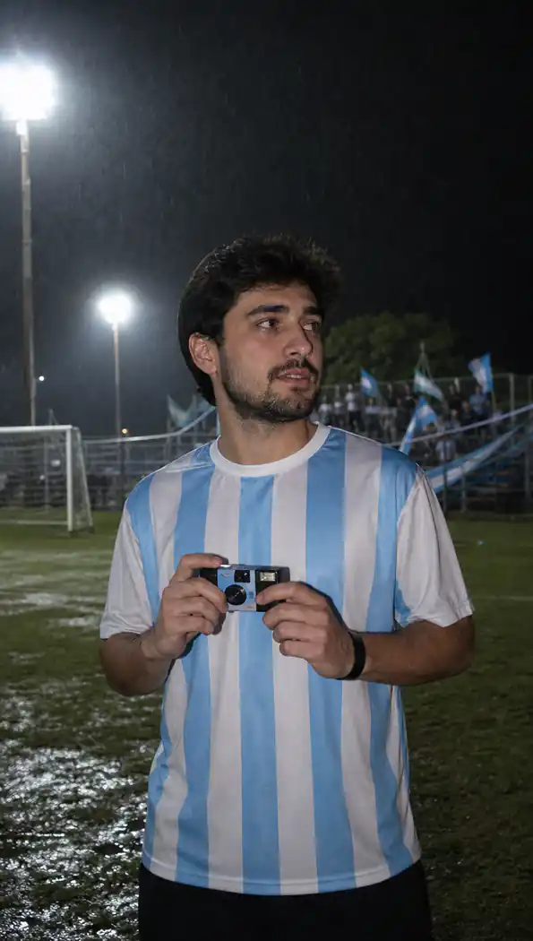 Argentina 2026 lo-fi football photo prompt example