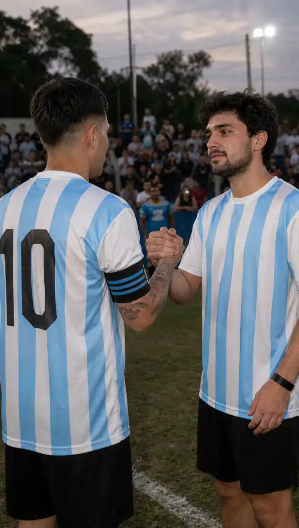 Argentina community football handshake prompt example
