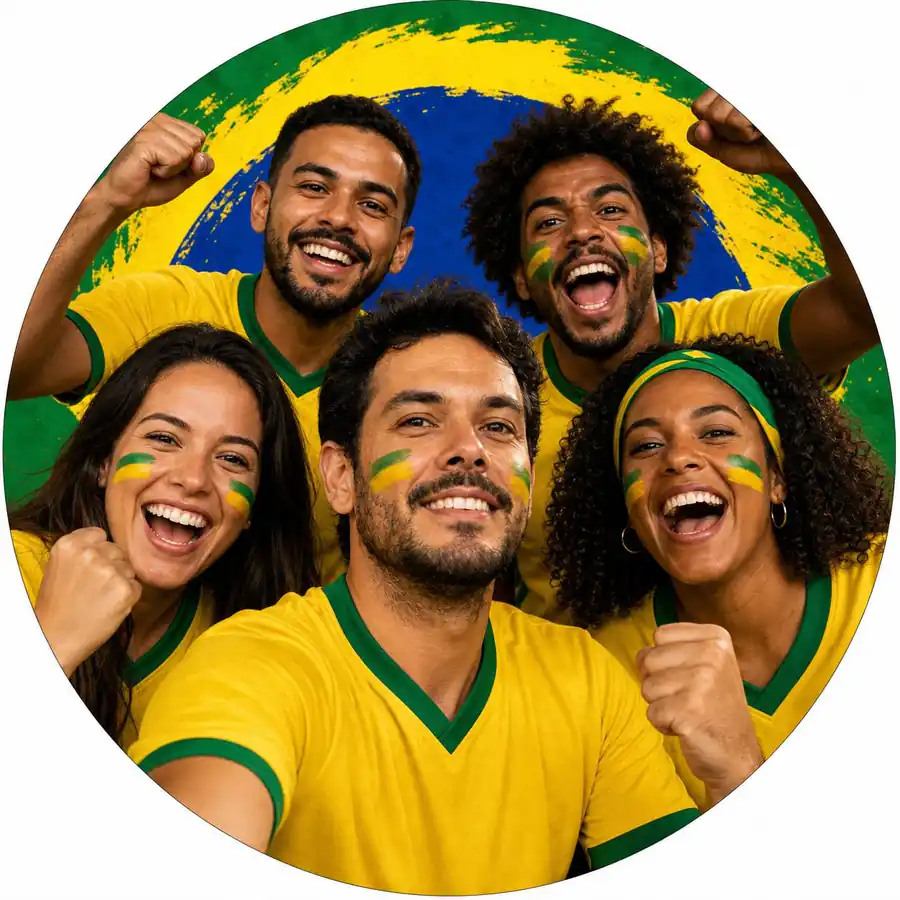 Brasilien-Prompt-Beispiel - Brasilien-Gruppenchat-Avatar