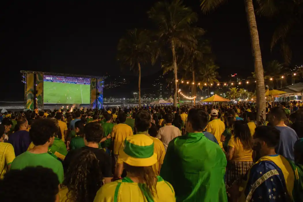 Brasilien-Prompt-Beispiel - Copacabana Fan-Zone