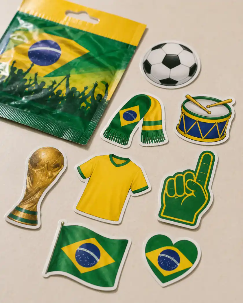 Brasilien-Prompt-Beispiel - Sticker-Pack