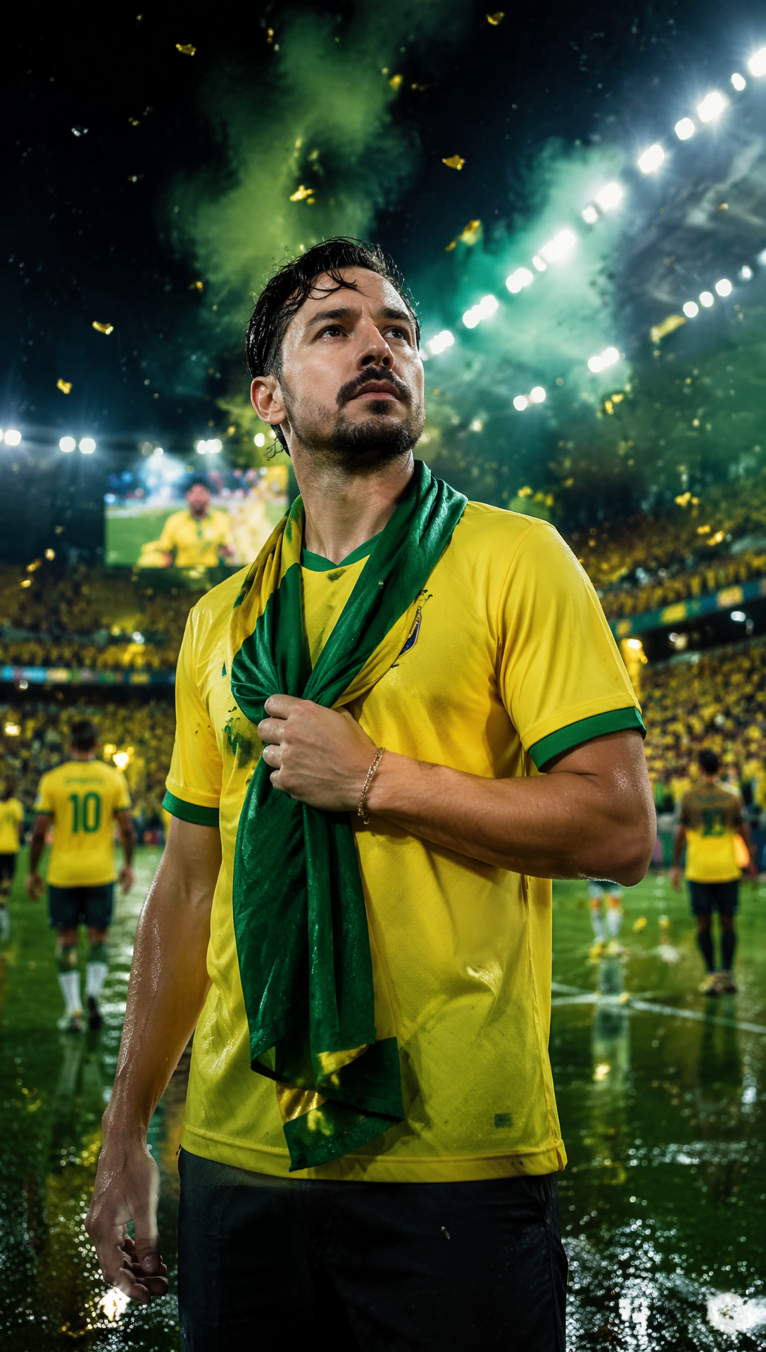 Brazil 2026 Cinematic Soccer Poster Prompt example