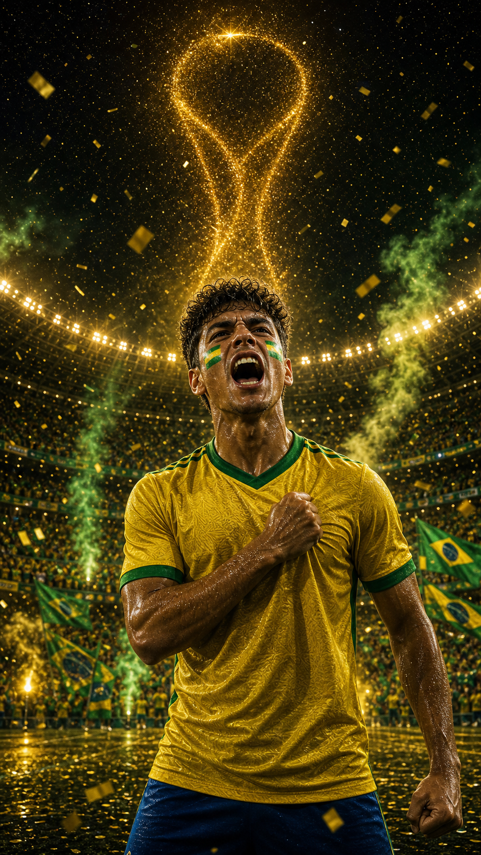 Brazil champion night poster prompt example