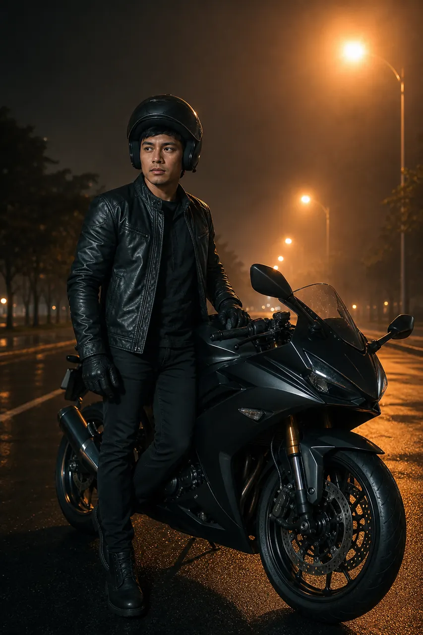 Motorcycle Menino exemplo