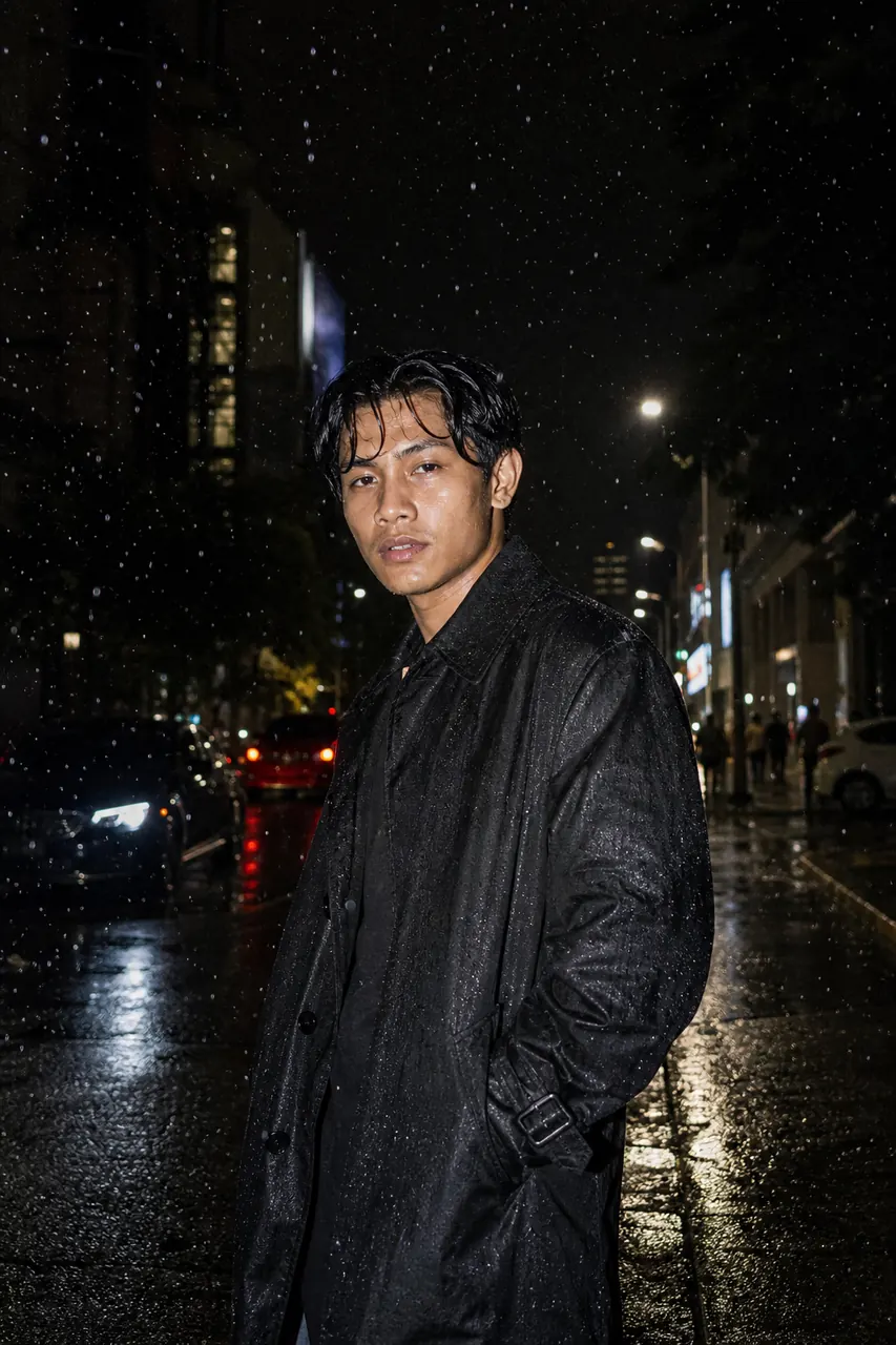 Rainy Flash Rua Menino exemplo