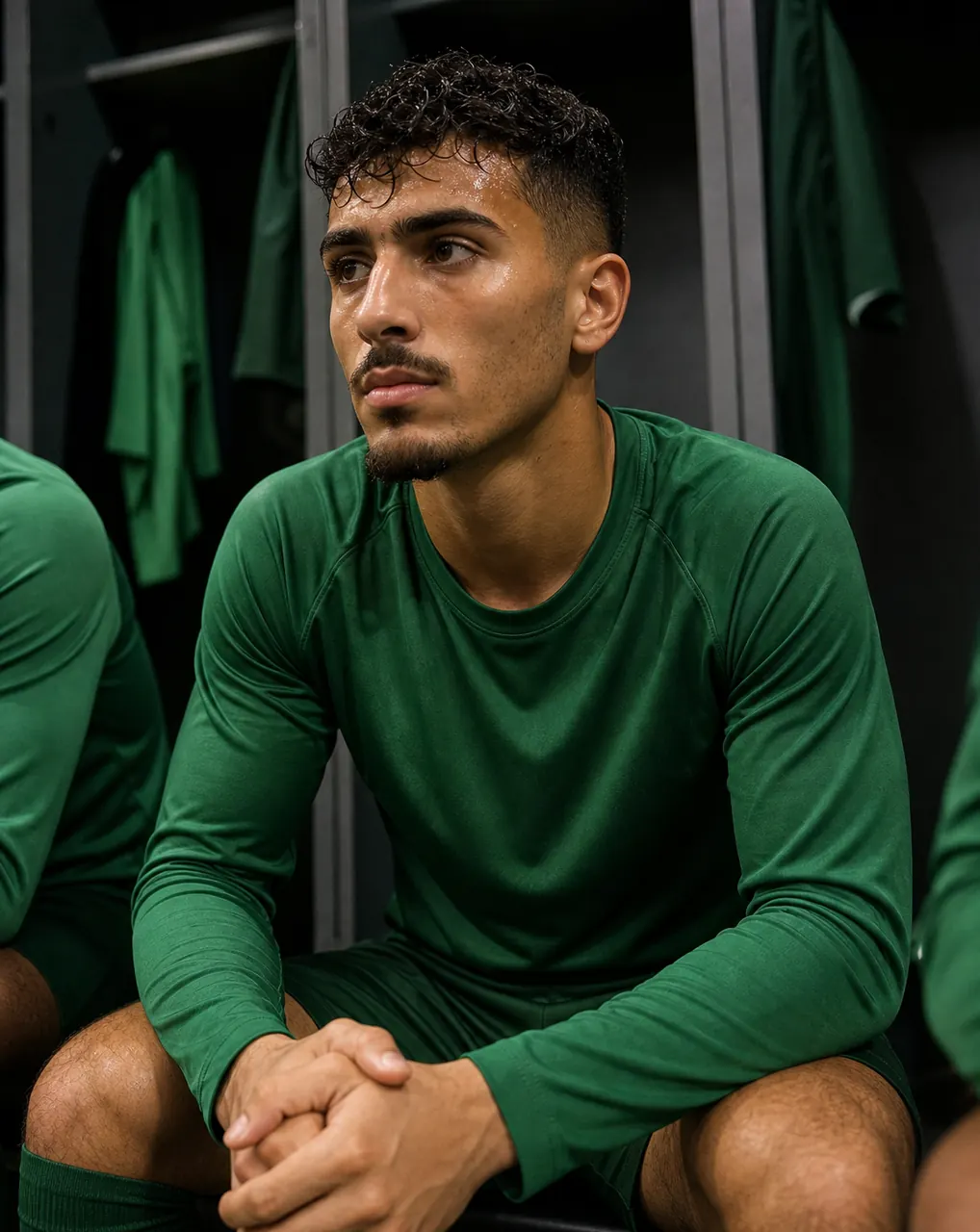 Soccer Locker Room Menino exemplo