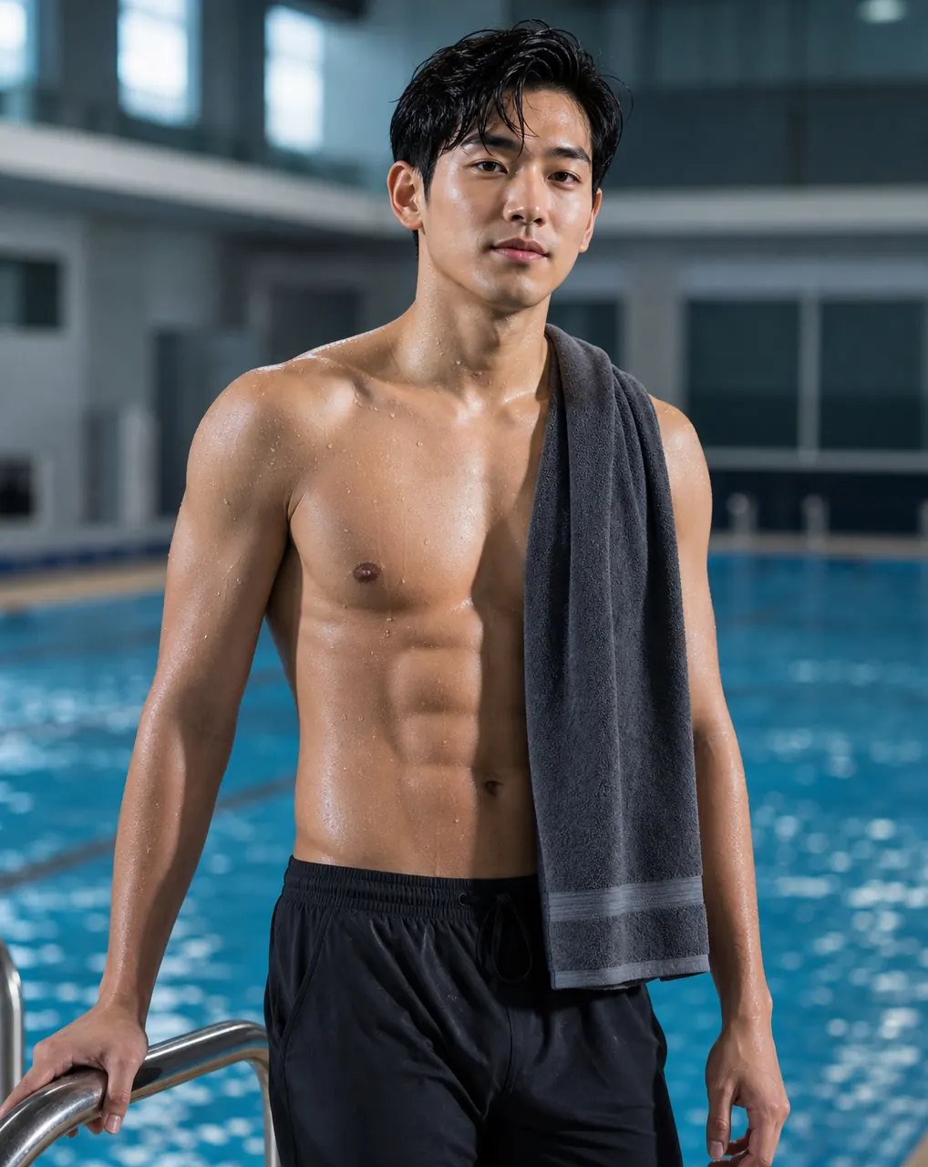 Swimmer Physique Menino exemplo