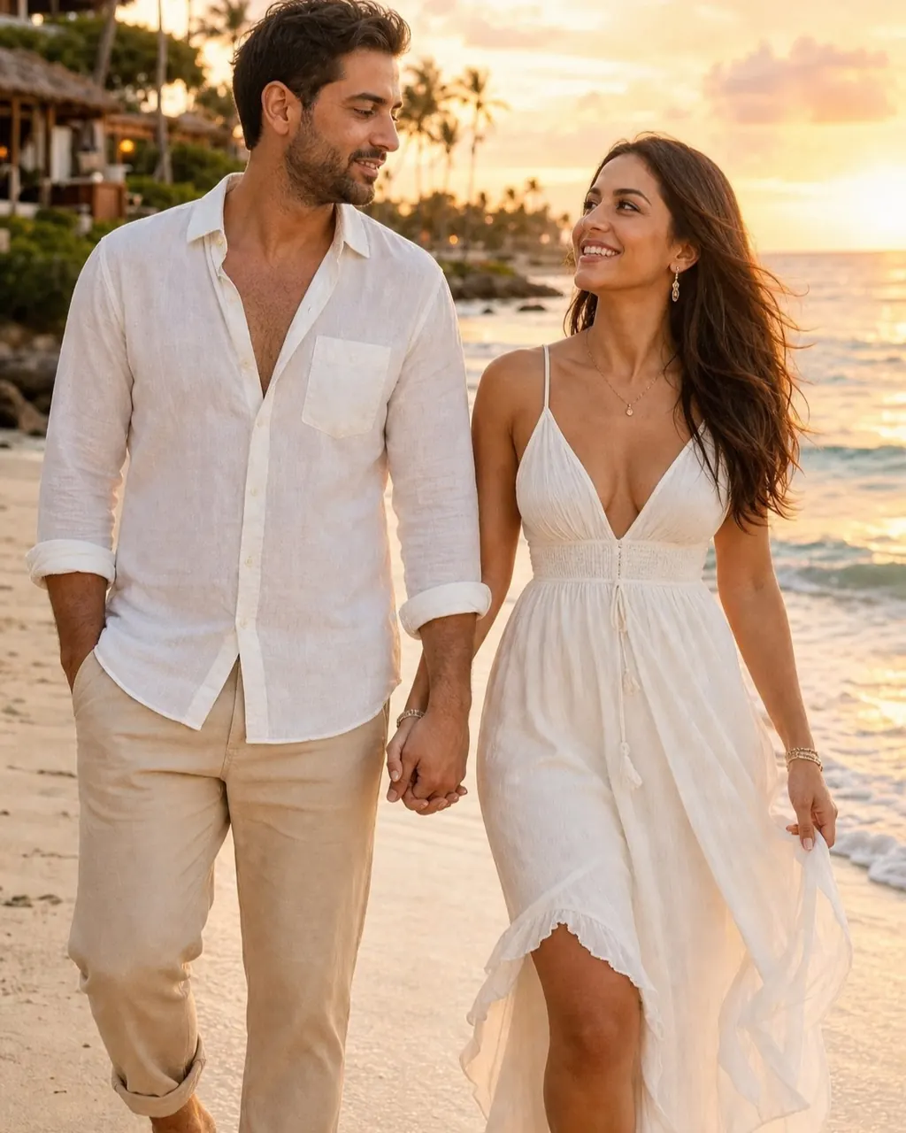 Beach Viaje Pareja Foto ejemplo