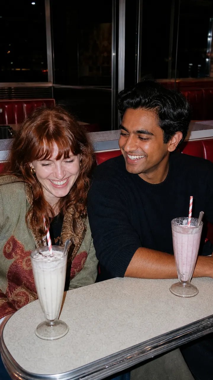 Direct Flash Diner Pareja ejemplo