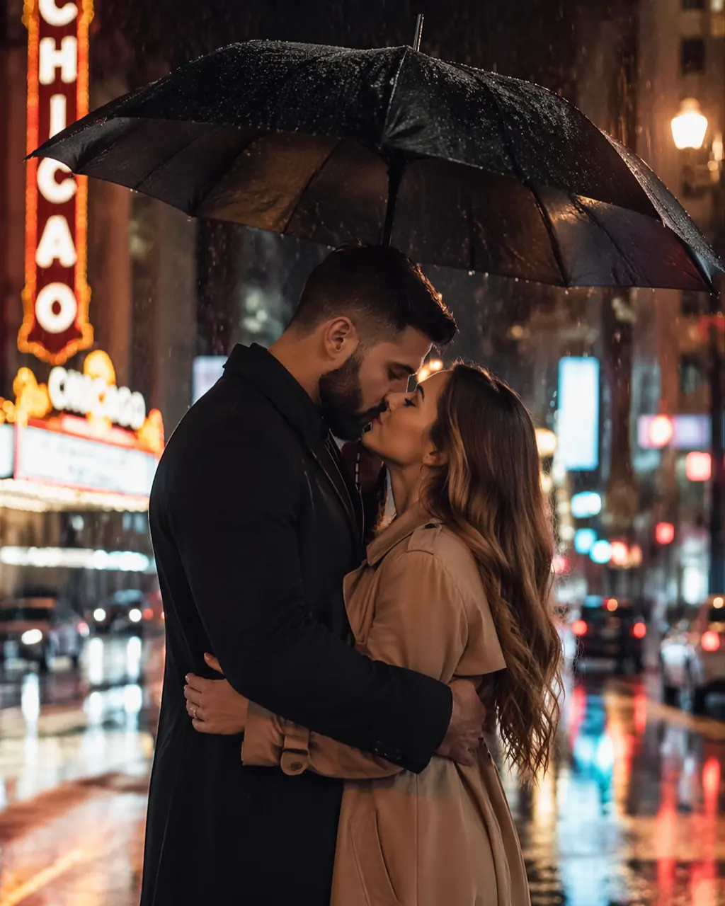 Rainy Kiss Pareja ejemplo