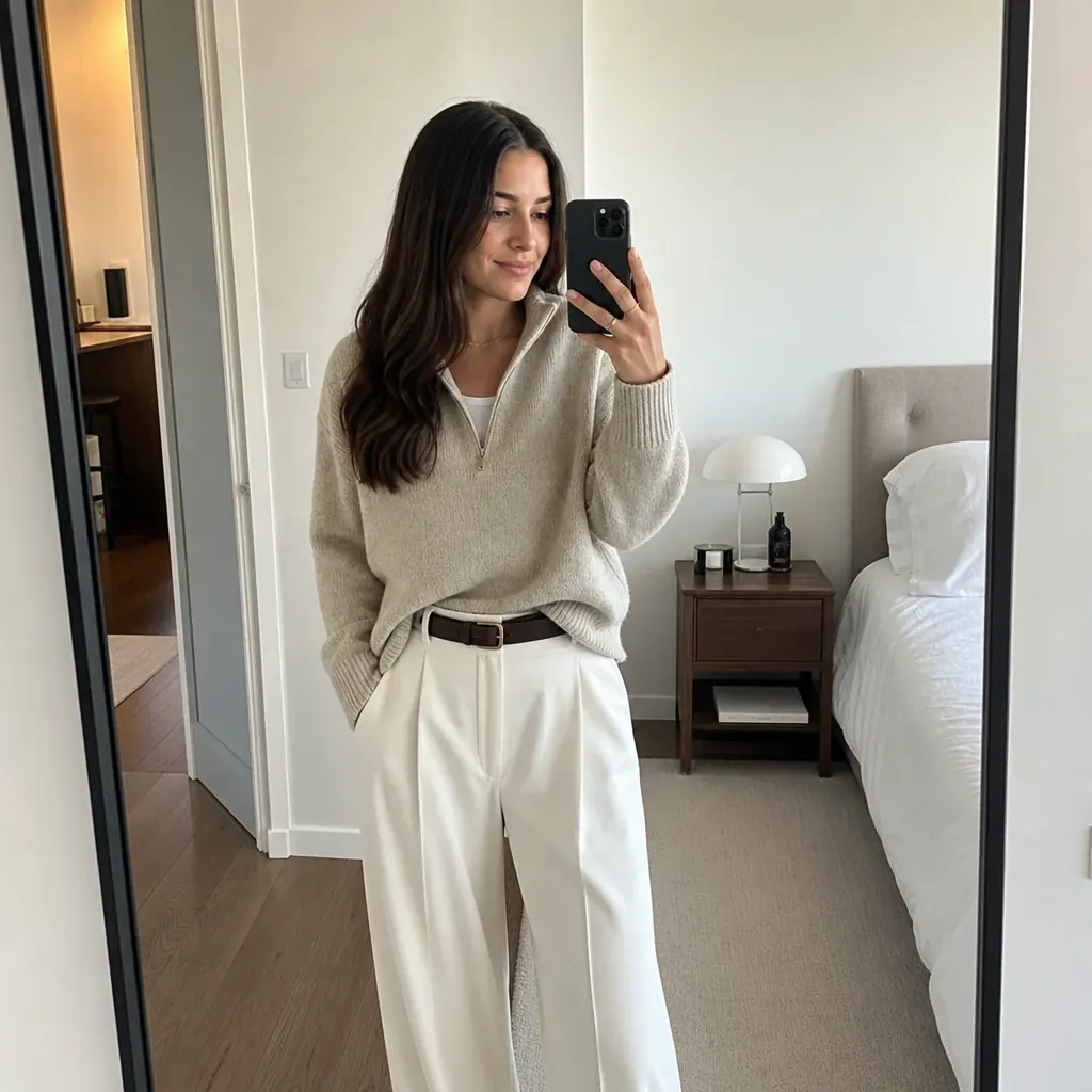 Minimal Mirror Selfie Fille exemple