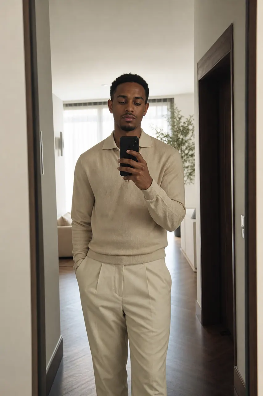 Minimal Mirror 셀피 예시