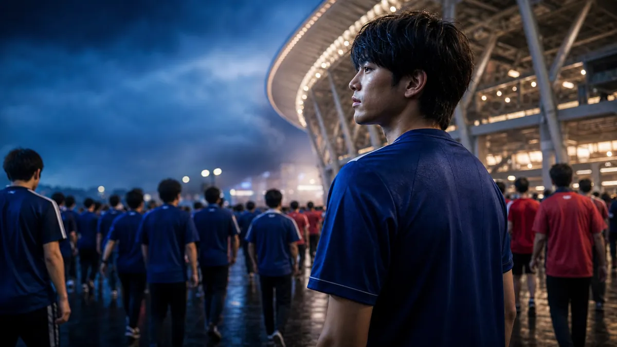 Japan vs rival matchday cover prompt example