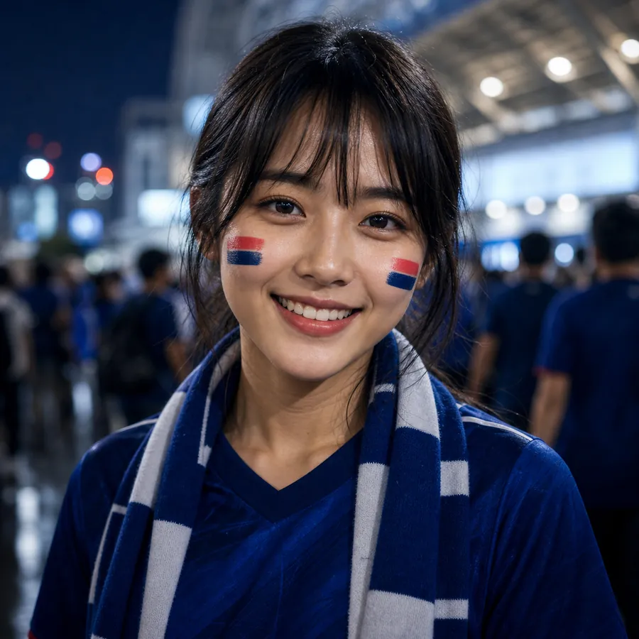 Samurai Blue fan avatar prompt example