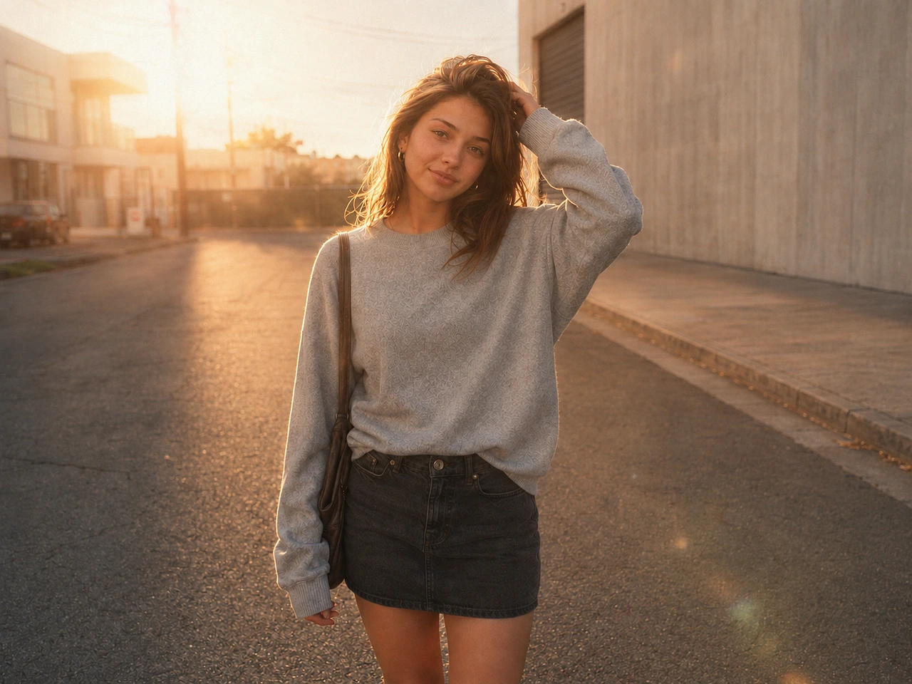 Sun-washed lofi dusk effect prompt example