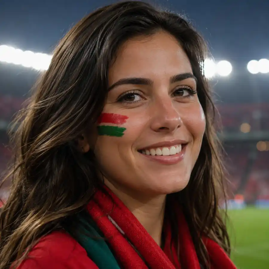 Portugal-Prompt-Beispiel - Gesichtsbemalungs-Avatar