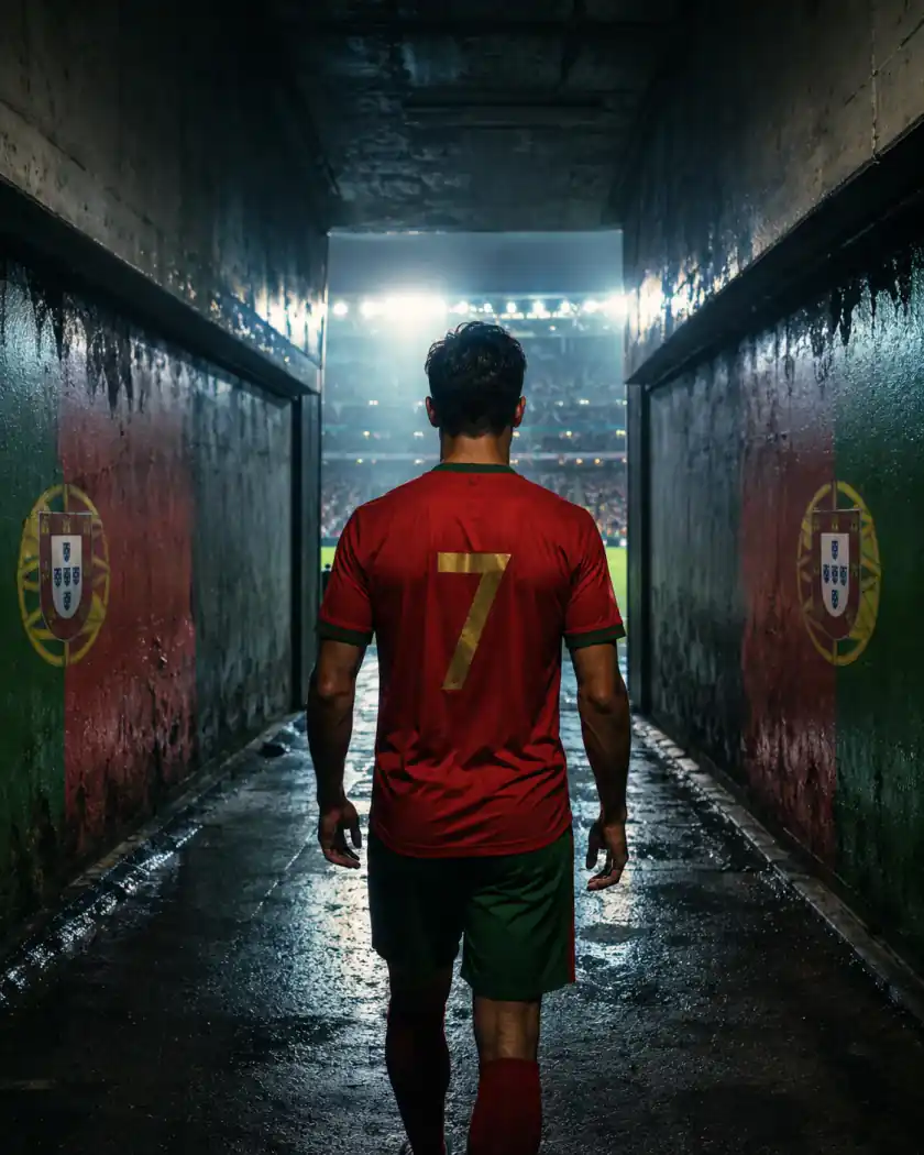 Portugal-Prompt-Beispiel - Stadiontunnel-Porträt