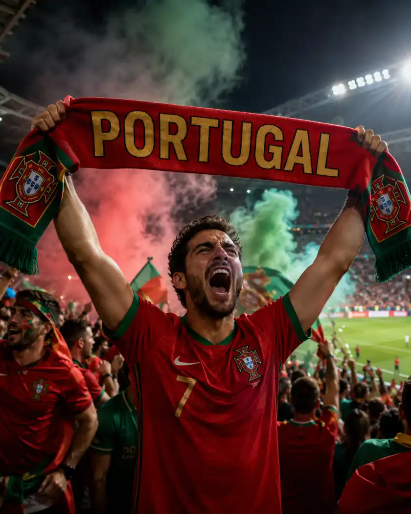 Portugal-Prompt-Beispiel - Fan-Schal-Poster