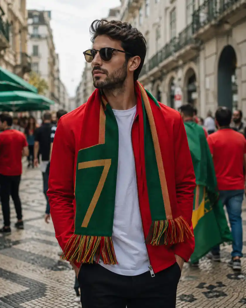 Portugal-Prompt-Beispiel - Spieltags-Outfit-Edit