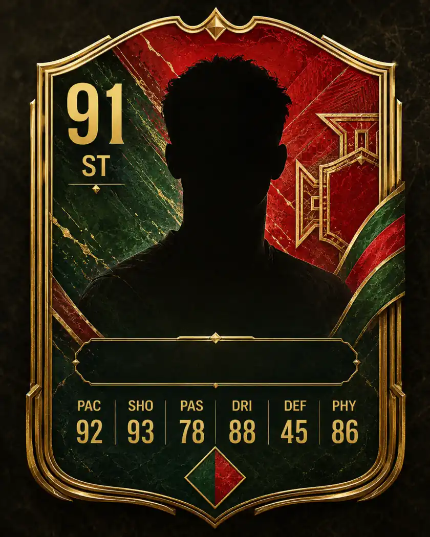 Portugal-Prompt-Beispiel - Spieler-Karten-Vorlage