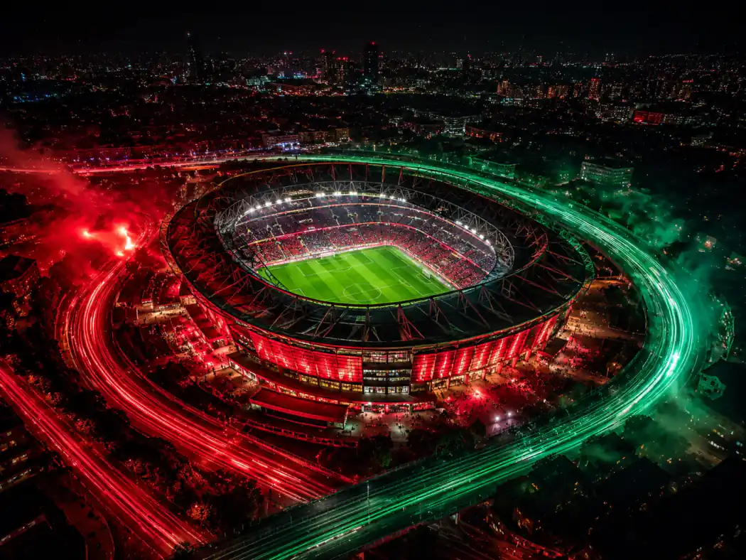 Portugal-Prompt-Beispiel - Stadion-Drohnen-Poster