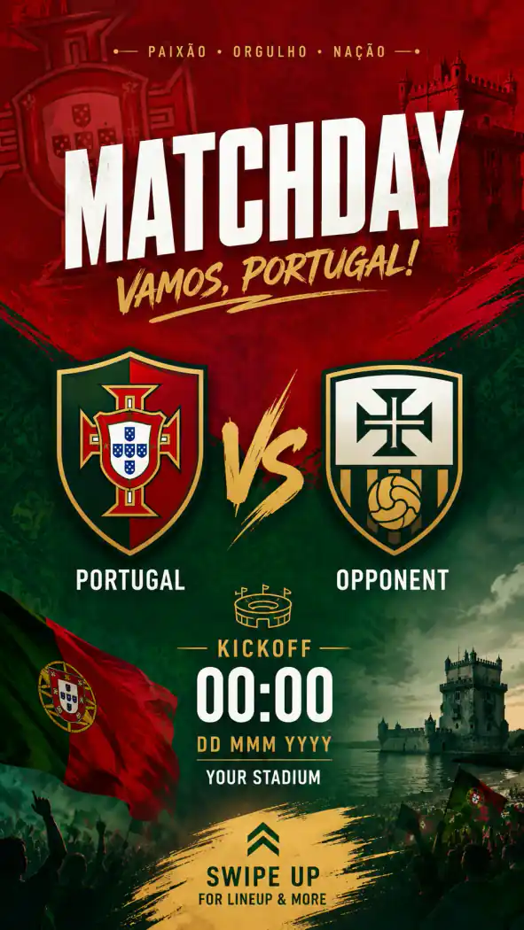 Portugal-Prompt-Beispiel - Spieltags-Story-Karte