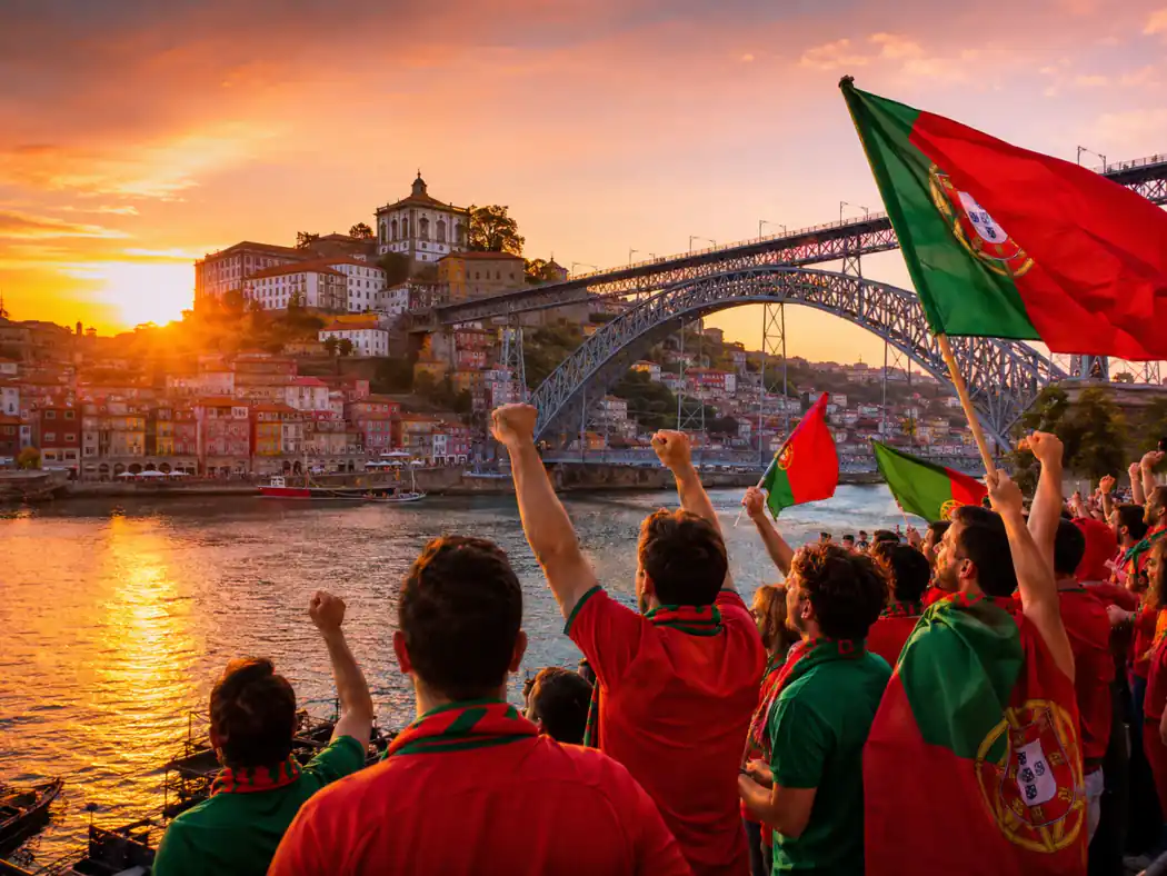 Portugal-Prompt-Beispiel - Porto-Ufer Fußball