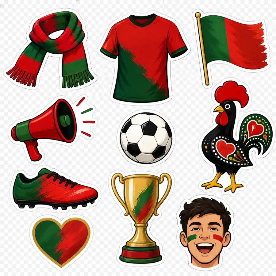Portugal-Prompt-Beispiel - Sticker-Pack / Emoji-Set