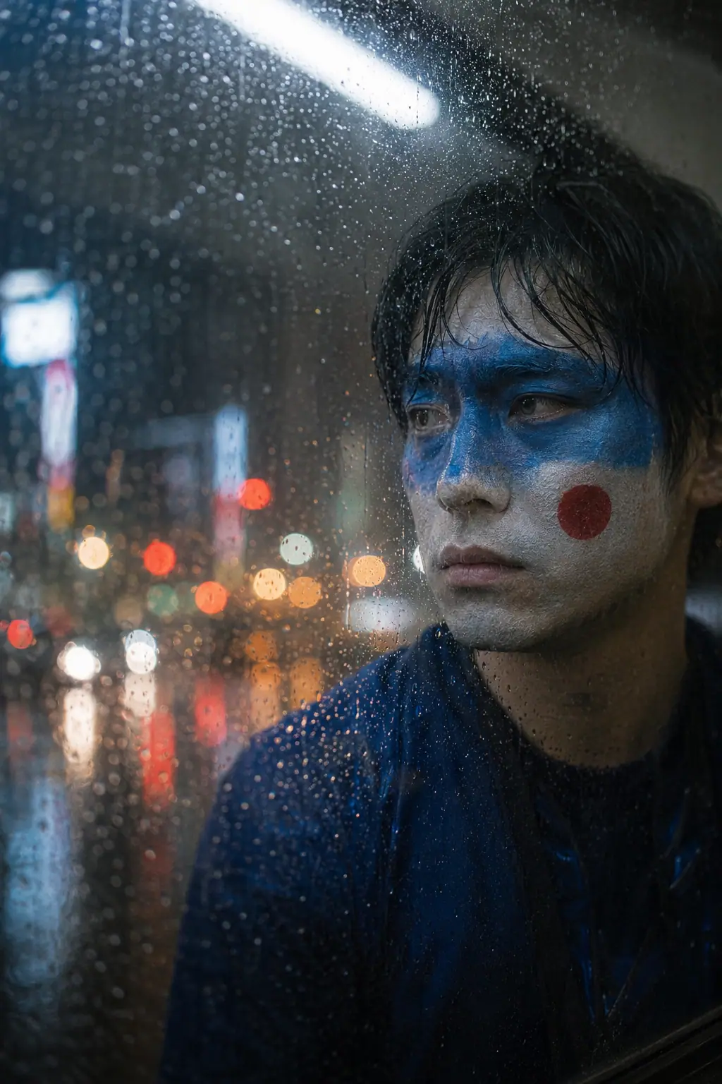 Japan Rain Window Reflection Filter world cup ai makeup filter example