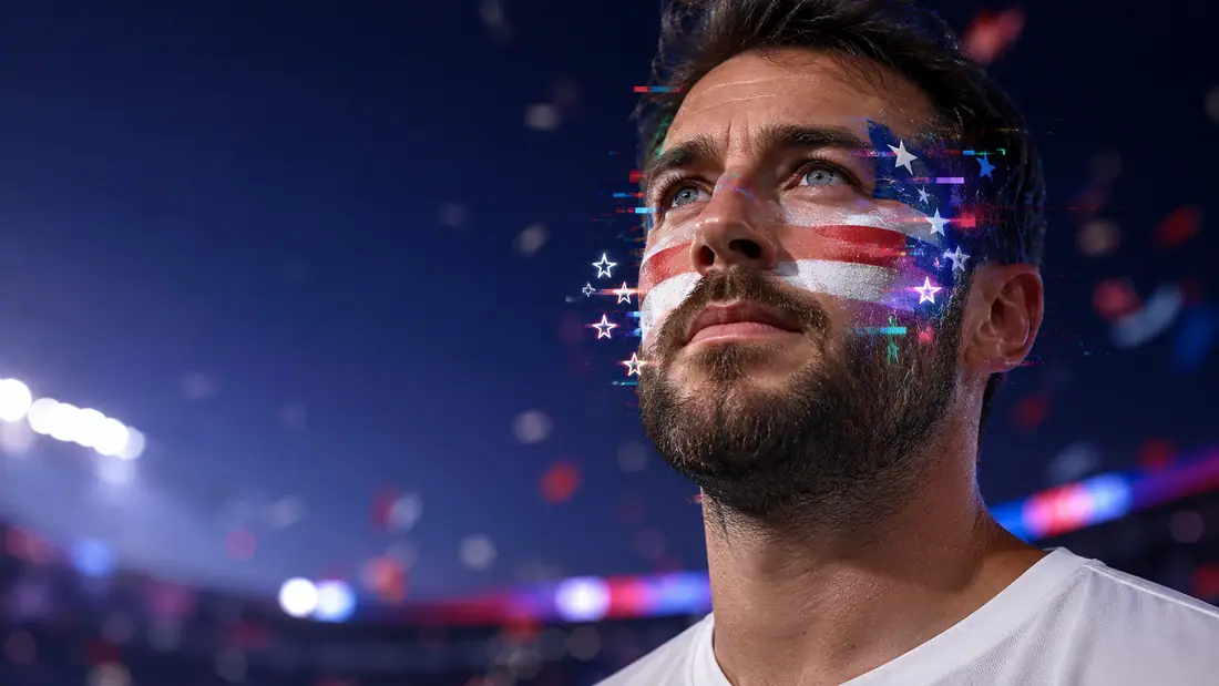 USA Glitch AR Face Paint Filter world cup ai makeup filter example