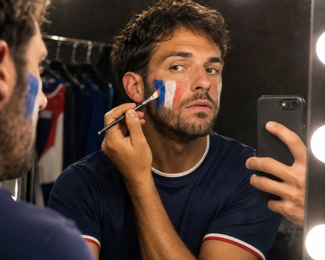 France Mirror Room Matchday Makeup world cup ai makeup filter example