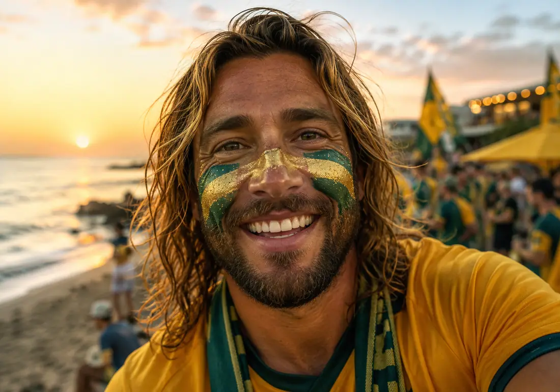 Australia Sunblock Stripe Filter world cup ai makeup filter example