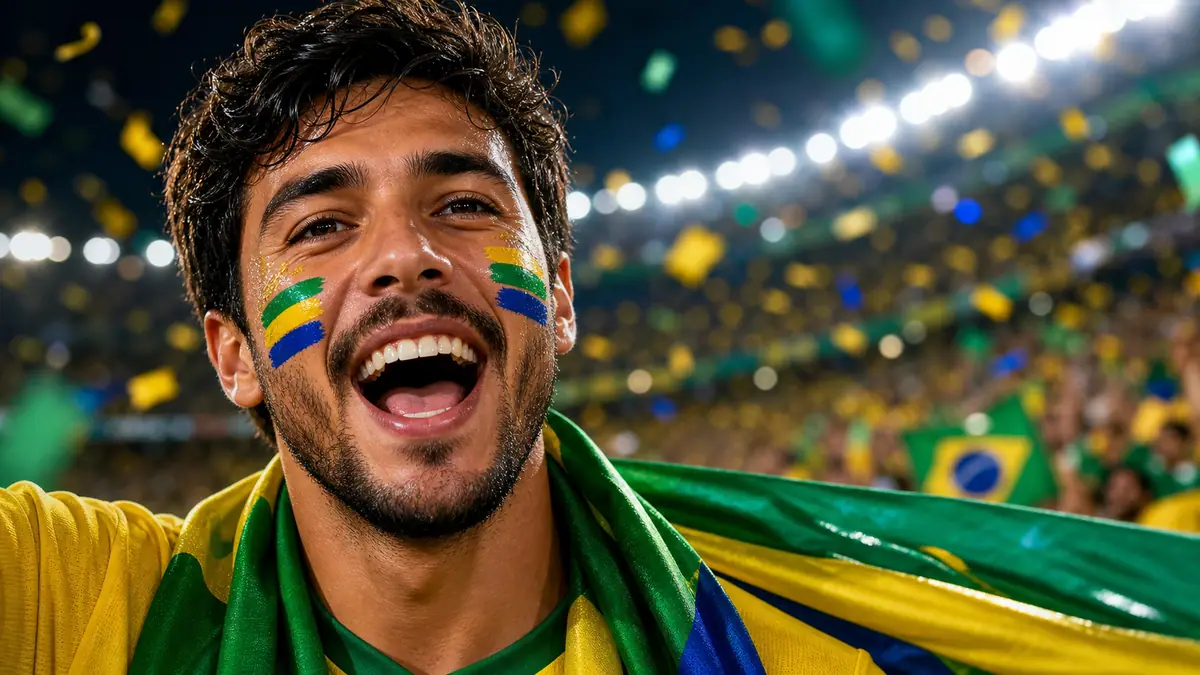 World Cup face paint filter prompt example