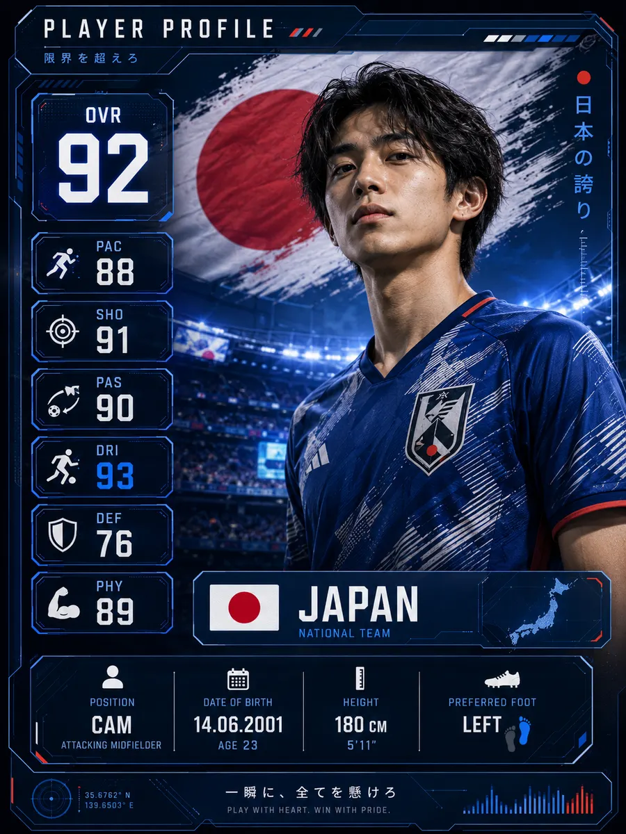 Football player stats panel filter example