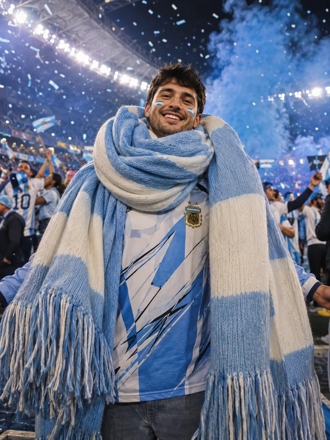 Giant Scarf Superfan funny fan photo world cup filter example