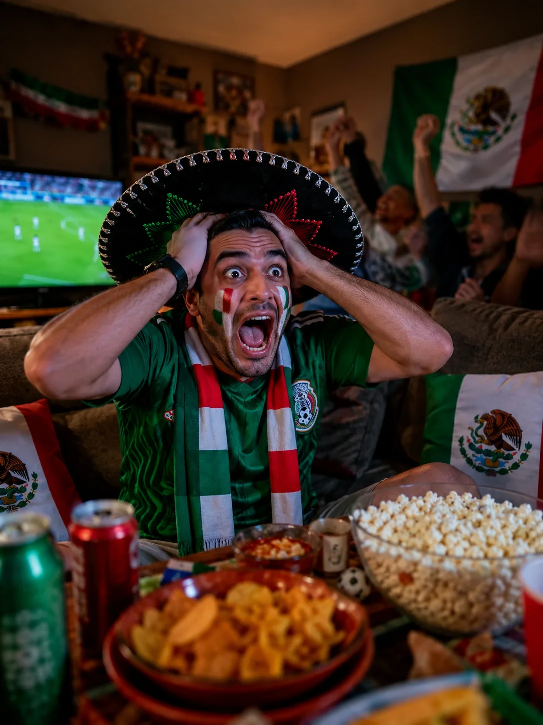 Snack Table Fan Reaction funny fan photo world cup filter example