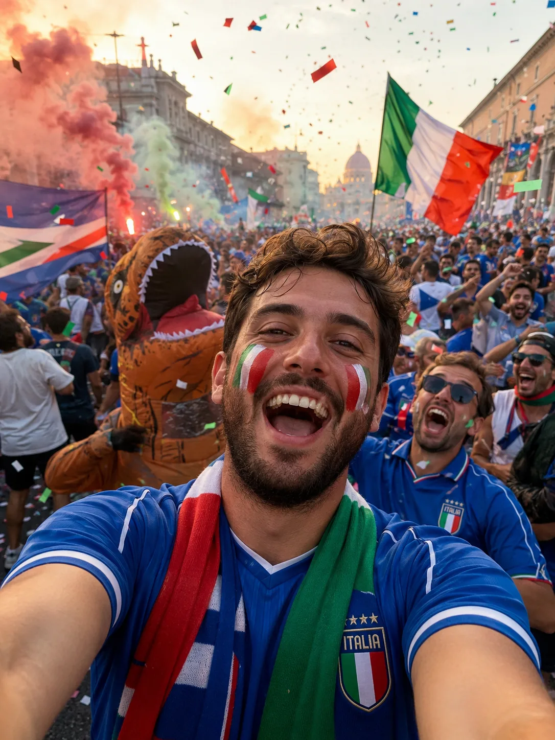 Street Parade Photobomb funny fan photo world cup filter example