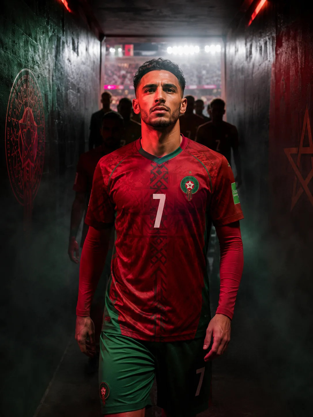Tunnel Walk Player jersey edit world cup filter example