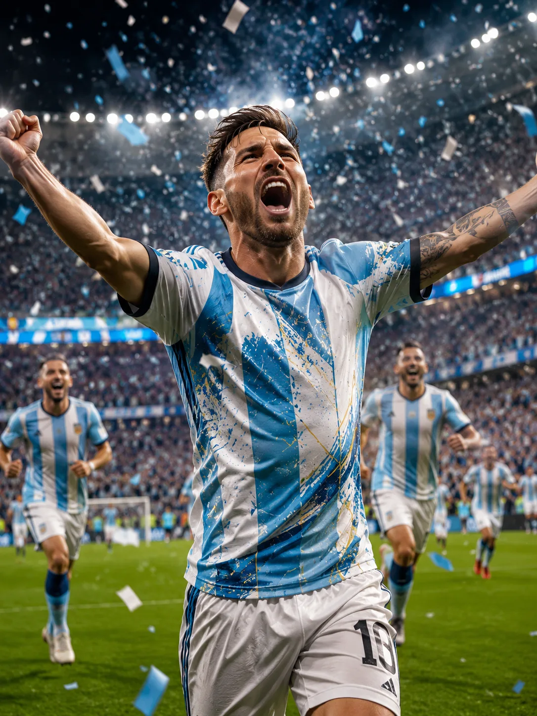 Goal Celebration Hero trophy moment world cup filter example