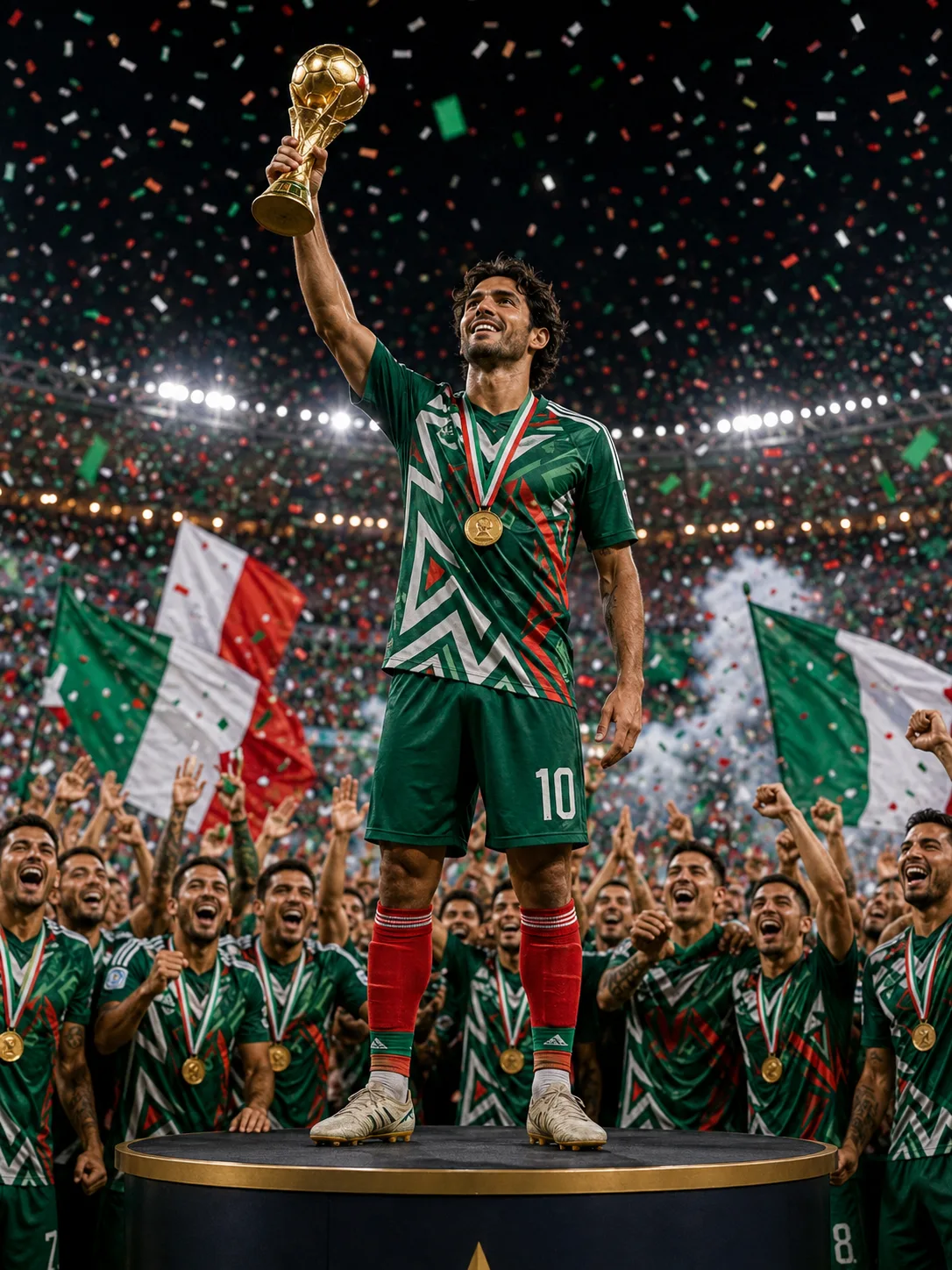 Champions Podium trophy moment world cup filter example