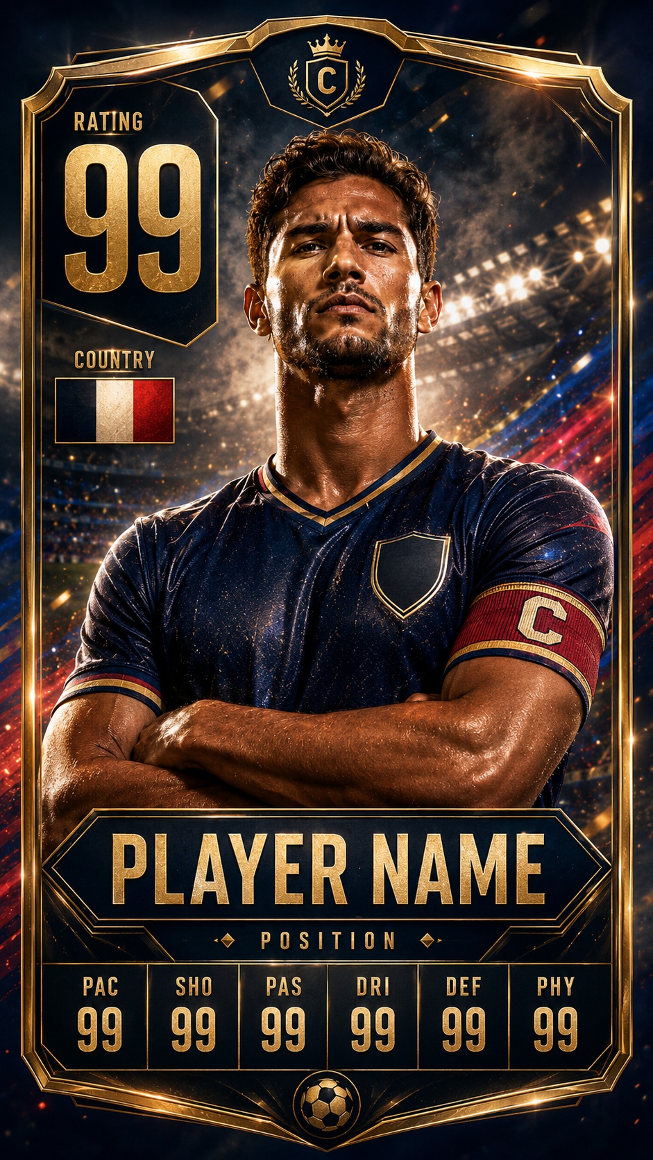 Fantasy football captain card prompt example