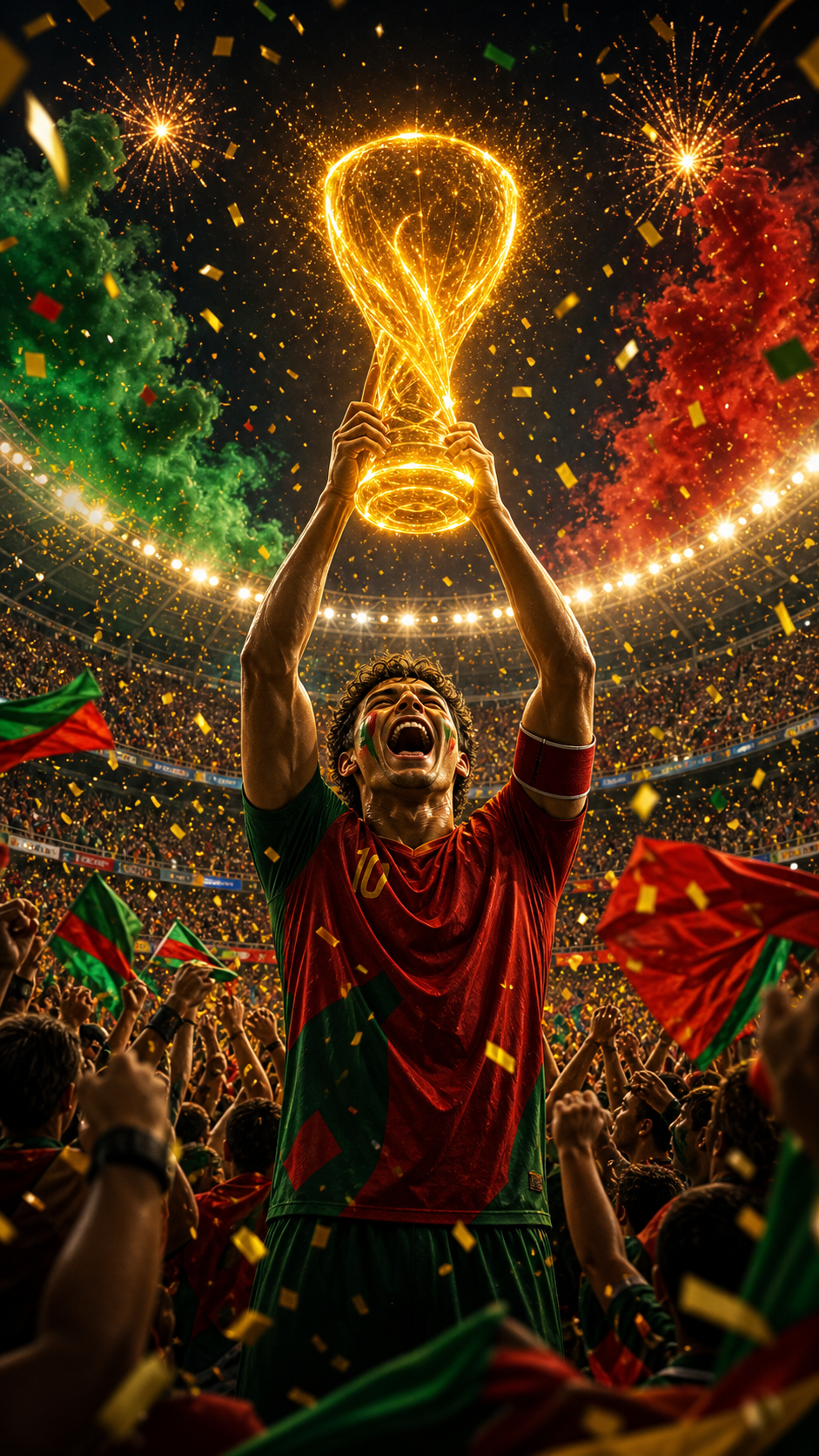 World Cup winner prediction football poster prompt example