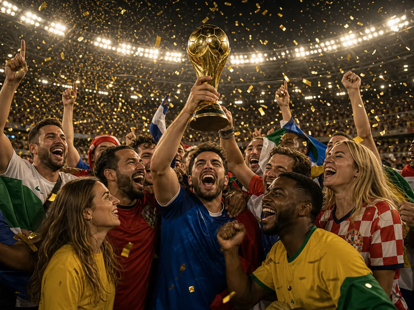 Exemple de photo de celebration avec trophee